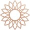 Ekena Millwork Daisy Wood Fretwork Pierced Ceiling Medallion, Cherry, 36"OD x 13 7/8"ID x 1/4"T CMWP36X36X0250DACH - alternate 1